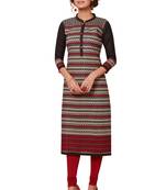 Multicolor printed cotton kurtas-and-kurtis
