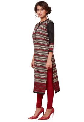 Multicolor printed cotton kurtas-and-kurtis 3