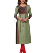 Multicolor printed cotton kurtas-and-kurtis