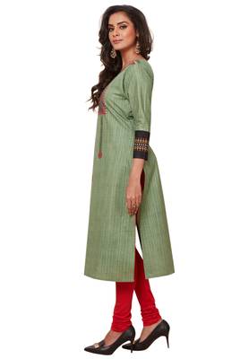 Multicolor printed cotton kurtas-and-kurtis 3