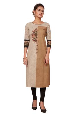 Multicolor printed cotton kurtas-and-kurtis 1