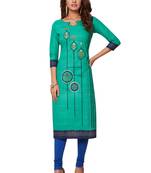 Multicolor printed cotton kurtas-and-kurtis
