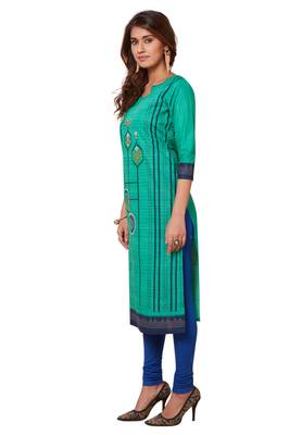 Multicolor printed cotton kurtas-and-kurtis 3