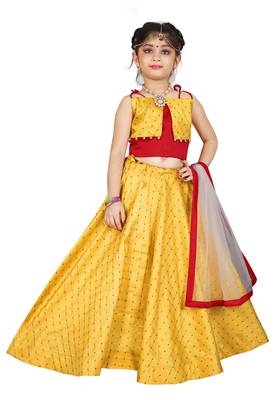 Kids Yellow Lehenga Choli  1