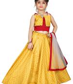 Kids Yellow Lehenga Choli 