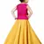 Kids Pink Top And Yellow Lehenga Choli 