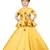 Kids Cotton Silk Yellow Wedding Wear Lehenga Choli 
