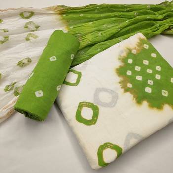 Green bandhej cotton salwar 1