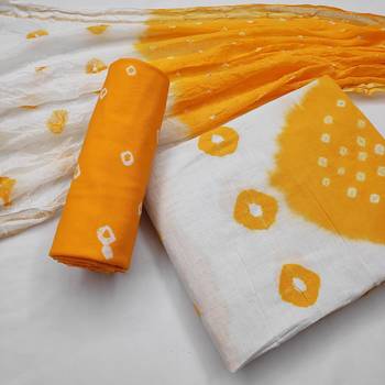 Yellow bandhej cotton salwar 1