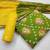 Green bandhej cotton salwar
