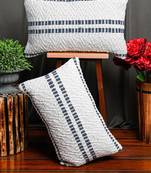 White Soft Jute Woven Cushion Cover