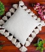 White Cotton Cushion Cover