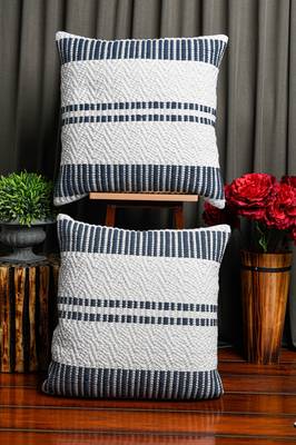 White Soft Jute Woven Cushion Cover 1