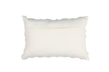 Cotton White Hand Embroidered Cushion Cover 3