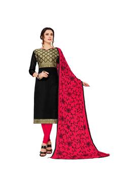 Black Zari Woven Banarasi Salwar