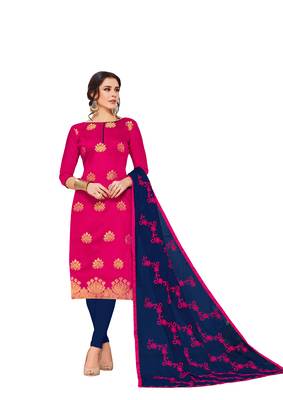 Pink Zari Woven Banarasi Salwar 1