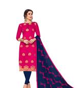 Pink Zari Woven Banarasi Salwar
