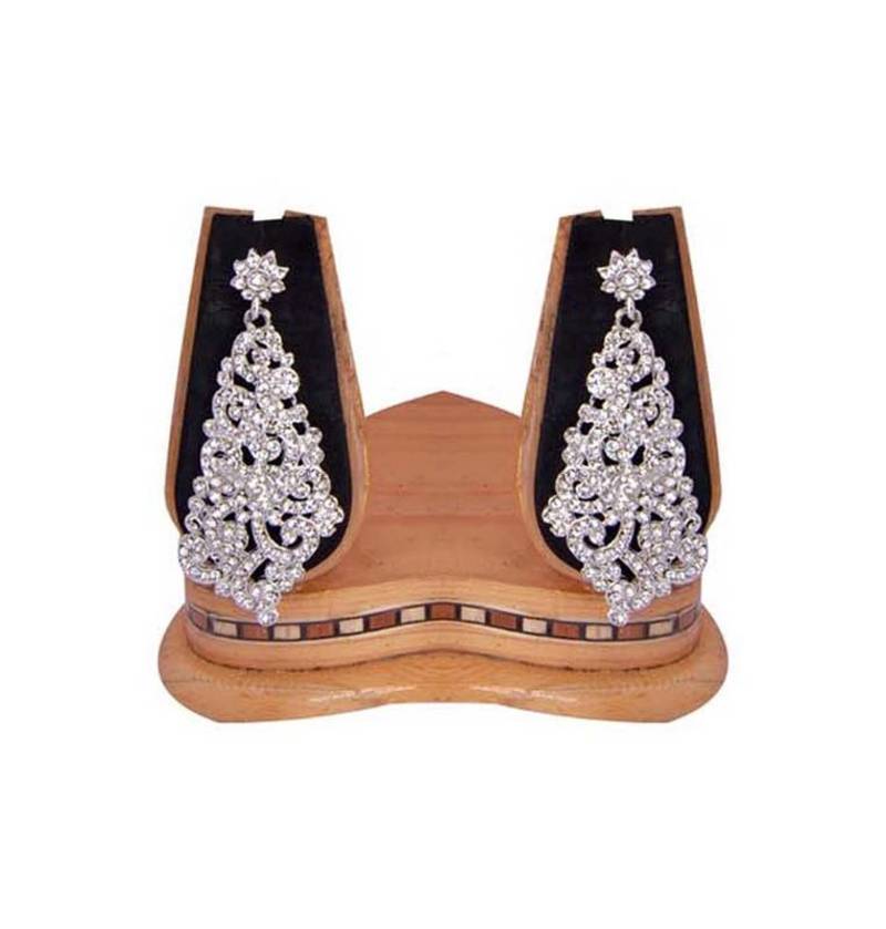 Sukkhi Youthful Rodium plated AD Stone Neclace Set 1001V 