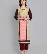 Multicolor crepe digital printed kurti