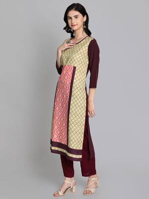 Multicolor crepe digital printed kurti 2