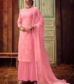 Pink Designer Cotton Salwar Kameez