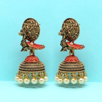 Red jhumkas 1