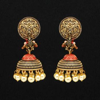Red jhumkas 2