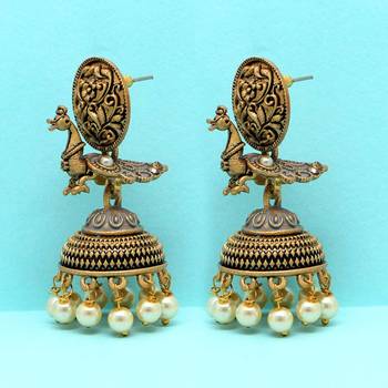 Grey jhumkas 1