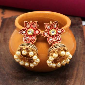 Red jhumkas 1