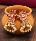Red jhumkas