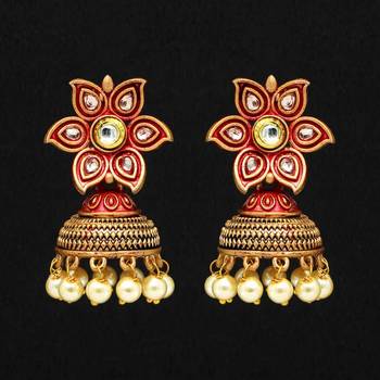 Red jhumkas 2