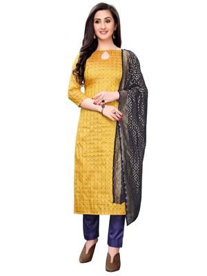 Yellow banarasi banarasi salwar 1