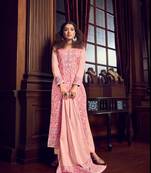 Pink embroidered cotton salwar