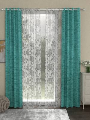 ROSARA HOME Mateo Belle Pack of 4 Door Curtains 1