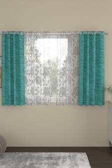 ROSARA HOME Mateo Belle Pack of 4 Window Curtains
