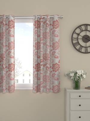 ROSARA HOME Jacquard Pack of Single Window Curtain 1