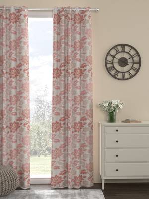 ROSARA HOME Jacquard Pack of Single Long Door Curtain 1