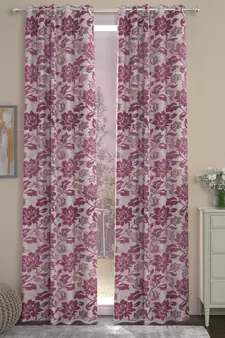 ROSARA HOME Jacquard Pack of Single Door Curtain