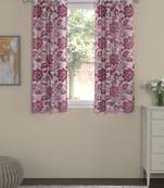 ROSARA HOME Jacquard Pack of 2 Window Curtains