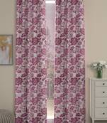 ROSARA HOME Jacquard Pack of 2 Door Curtains