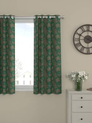 ROSARA HOME Jacquard Pack of Single Window Curtain 1