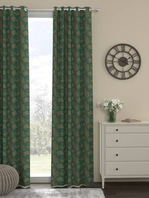 ROSARA HOME Jacquard Pack of Single Door Curtain 1