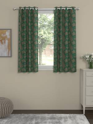 ROSARA HOME Jacquard Pack of 2 Window Curtains 1