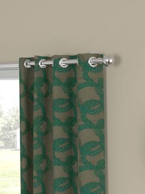 ROSARA HOME Jacquard Pack of 2 Window Curtains 2