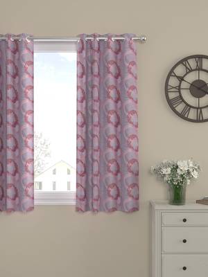 ROSARA HOME Jacquard Pack of Single Window Curtain 1