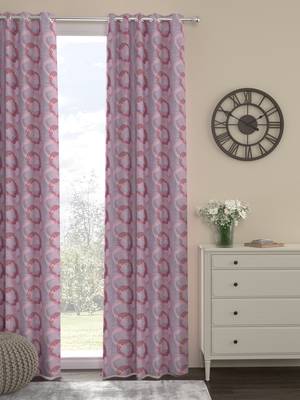 ROSARA HOME Jacquard Pack of Single Door Curtain 1