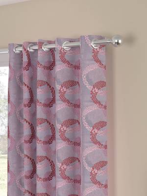 ROSARA HOME Jacquard Pack of Single Door Curtain 2