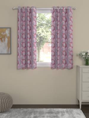 ROSARA HOME Jacquard Pack of 2 Window Curtains 1