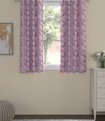 ROSARA HOME Jacquard Pack of 2 Window Curtains
