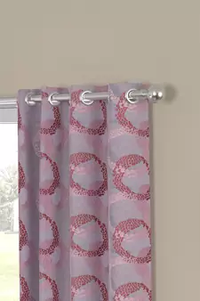 ROSARA HOME Jacquard Pack of 2 Window Curtains